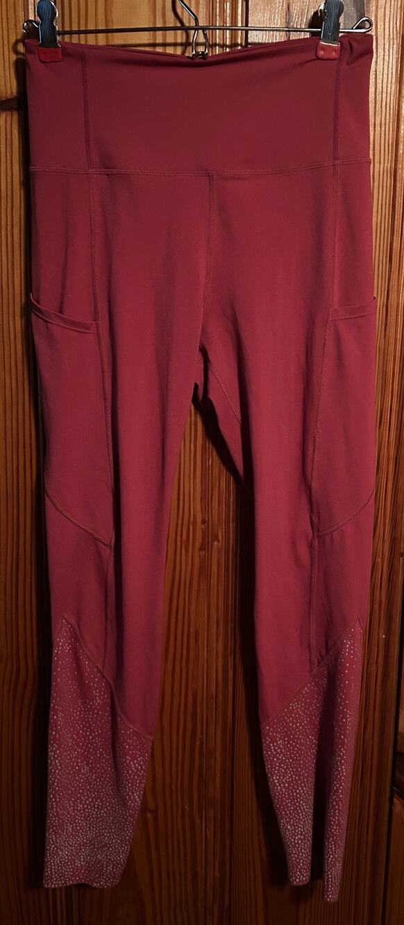 Women’s Zyia Active 7/8 length high rise leggings w/ pockets size 6 gym workout